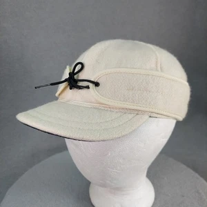 Gorra Stormy Kromer Rancher Railroad Talla 7-1/8 Gorra de Lana Hecha en EE. UU. Borde Crema - Imagen 1 de 24