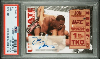 Jon Jones 2013 Topps UFC Knockout Ultimate Knockouts Autograph 01/25 RARE - Image 1 of 2