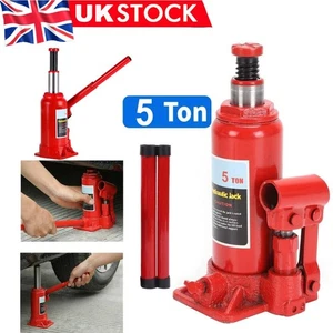 5T Heavy Duty Truck Caravan Car Van Boat Hydraulic Lifting Ram Bottle Jack UK - Picture 1 of 12