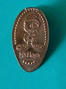 MARVIN der MARTIANER SECHS FLAGGEN LOONEY MELODIEN LÄNGLICH ZERSCHLAGEN GEPRESSTER PENNY RETD - Bild 1 von 1