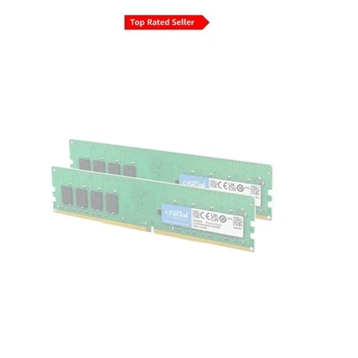 Crucial 16GB Kit DDR4 2400MHz CL17 Unbuffered Desktop Memory - Image 1 of 4