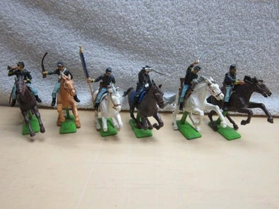 Juego De 6 Caballería De Colección 1971 Gran Bretaña Detalle Unión Azul Guerra Civil: INGLATERRA Foto 1 de 4