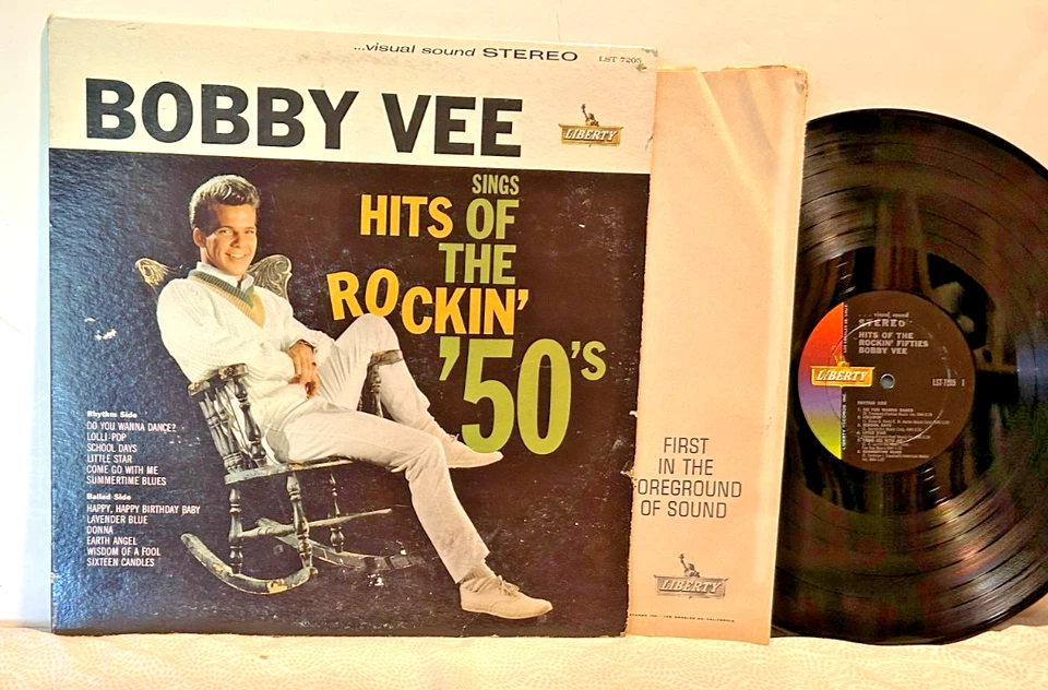 Bobby Vee Hits Of The Rockin’ ‘50s 12" VINYL RECORD LP 33RPM Liberty Records - Image 1 of 1