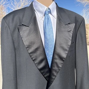 Hugo boss super 100 Wool Men’s (44) made in Germany formal black business blazer - Picture 1 of 16