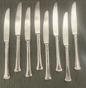 Oneida APOLLONIA 8er Set Tafelmesser Edelstahl Besteck 9,5 Zoll - Bild 1 von 7