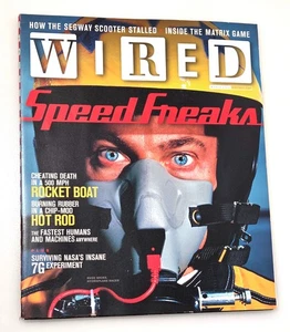 WIRED MAGAZINE 2003 March Speed Freaks NICE FRONT COVER The Segway LN! - Picture 1 of 6