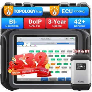 XTOOL D9 Coche Usado OBD2 Escáner Herramienta de Diagnóstico Bidireccional Mapeo Topología - Imagen 1 de 12