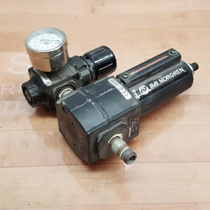IMI Norgren Excelion F73G-2AN-AD1 Pneumatic Filter, w/ R72G-2AK-RFN Regulator - Picture 1 of 9