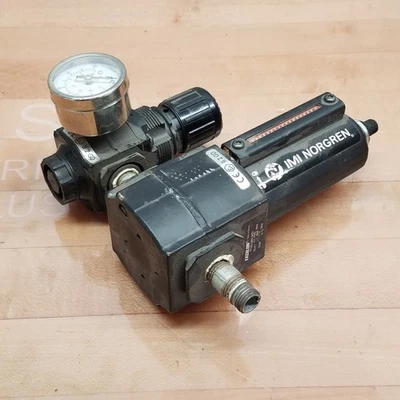 IMI Norgren Excelion F73G-2AN-AD1 Pneumatic Filter, w/ R72G-2AK-RFN Regulator - Image 1 of 4