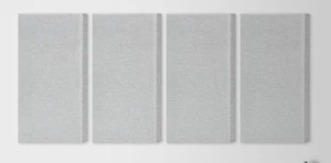"Paneles acústicos BUBOS 4 PIEZAS 23,6""x11,8"" paneles insonorizados de tela - gris oscuro" - Imagen 1 de 4