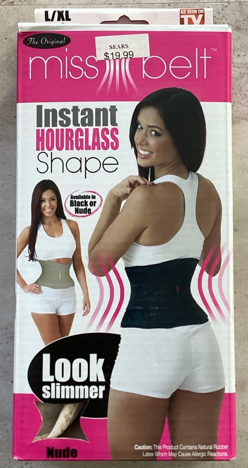 Miss Belt Forma de Reloj de Arena Instantáneo Se Ajusta a Cinturas 33 - 40" Talla: L/XL Recortadora de Cintura Foto 1 de 2