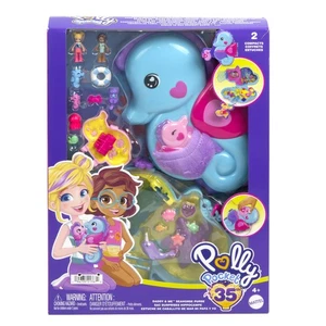 POLLY POCKET Set – Seepferdchen – Kompakte bunte Tasche mit Mini-Puppen 4+ - Bild 1 von 11