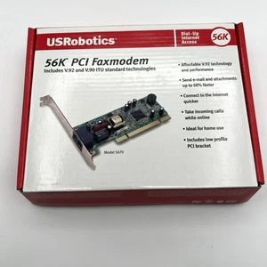 Open Box USRobotics 56K PCI Faxmodem (V.92 and V.90 ITU Standard Tech) MODEL5670 - Picture 1 of 21