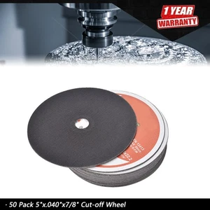 5"x.040"x7/8" Cut-off Wheel - Metal & Stainless Steel Cutting Discs 50 Pcs - Picture 1 of 7