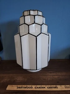 Mid-Century Art Deco Kopp Modernistic Skyscraper Lighting Fixture Globe - Picture 1 of 4
