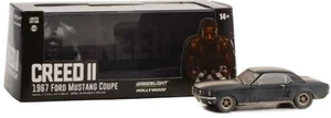 GREENLIGHT 1:43 1967 FORD MUSTANG COUPE NERO OPACO RESISTENTE ALLE INTEMPERIE CREED 2 GL86621 - Foto 1 di 1