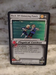 Dragon Ball Z TCG Black Off-Balancing Punch #48 Physical Combat 2 of 19 Vegeta - Picture 1 of 2