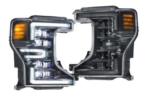 PLUG-N-PLAY BI-LED HOUSINGS FORD SUPER DUTY (20-22): XB LED HEADLIGHTS - White - Picture 1 of 15