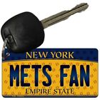 Mets Fan New York State Novelty Metal Aluminum Key Chain License Plate Tag Art