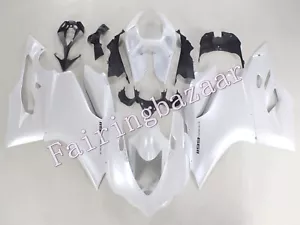 Kit de carenado por inyección ABS Ducati 1199 Panigale 2012-2014 blanco perla - Imagen 1 de 6