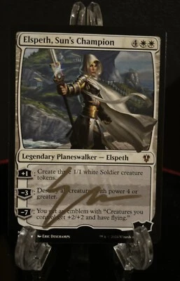 Elspeth, Sun's Champion MTG Signed Eric Deschamps Artist Proof NM AP - Image 1 of 2