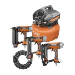 6 Gal. Compresor de aire eléctrico portátil para panqueques con clavadora Brad 18GA, 16GA Straig - Imagen 1 de 10