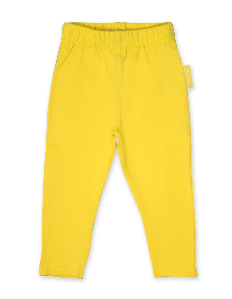 Toby Tiger Gelbe Basic-Leggings aus Bio-Baumwolle - Bild 1 von 1