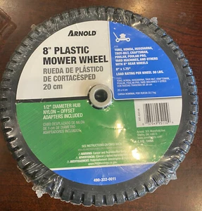Arnold Mower Wheel PLASTIC Fits Mtd 8" x 1.75", Universal - Picture 1 of 1