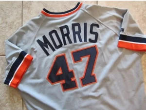 RARE! Authentic Detroit Tigers JACK MORRIS MLB Russell Athletic Jersey 48 - Picture 1 of 8