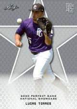 LUCAS TORRES 2020 "1ST EVER PRINTED" LEAF PERFECT GAME ROOKIE CARD #163! MINT!