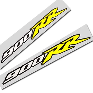 900RR Calcomanías Motocicleta Gráficos Amarillo Blanco y Negro x 2 piezas - Imagen 1 de 3