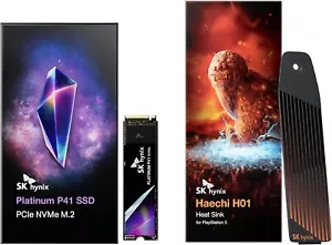 SK hynix Platinum P41 M.2 NVMe 1TB with Heatsink l Compatible with PS5 CFI-1200S - Picture 1 of 12