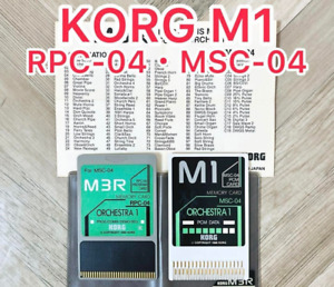 KORG M1 M3R ORCHESTRA 1 MSC-04/MPC-04 PCM DATA MEMORY CARD PROGRAM CARD Tested