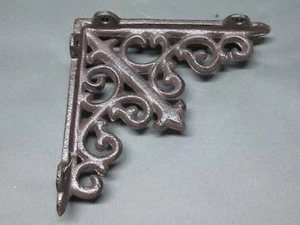 Estante Consola Soporte De Estante Gancho Hierro Fundido 14 Cm X 14 Cm Esquina - Imagen 1 de 4