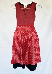 DRESS VINTAGE USAR TRACHTEN OKTOBERFEST DIRNDL TYROL COTTON GIRL-SIZE:US8/EU128 - Picture 1 of 7