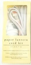 Pier 1 Imports Paper Lantern Cord Kit 15 Ft With Hardware And Instructions NEW