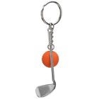 6pcs Mini Golf Club Ball Keychain Keyring Pendant Decoration For Bags Decor ◑