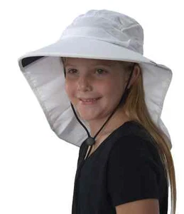 Sun Protection Zone Sun Beach UPF 50 Kid's Junior Floppy Hat 6 Yrs + FAST SHIP - Picture 1 of 4