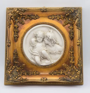 Vintage Antique Edward William Wyon Calmady Children Relief Gilt Frame Plaque - Picture 1 of 10