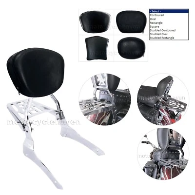 Respaldo barra Sissy con portaequipajes para Yamaha Road Star (excepto modelo Warrior) Foto 1 de 4