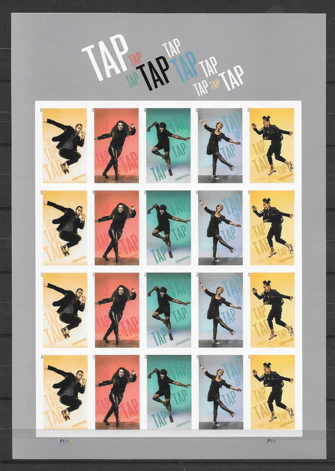 Scott #5613c IMPERFORATE (NO DIE-CUT) Tap Dance Pane of 20, MNH-SOLD OUT - Image 1 of 1