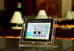 Clear Acrylic Kiosk Stand POS Mount Kit for iPad 2 3 4 fits Square Reader - Picture 1 of 12