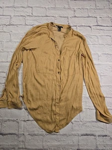 Forever 21 Damen Gr. Small S Button Down Hemd Langarm Freizeit Polyester  - Bild 1 von 21