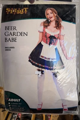 Beer Garden Babe Oktoberfest Adult Womens Halloween Costume Large - Image 1 of 4