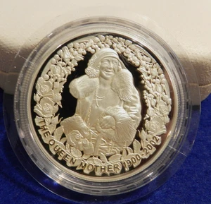 Dólares de plata Australia The Queen Mother 2002 - menos de 20 k acuñados - OGP - Imagen 1 de 6
