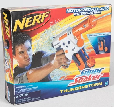 Nerf Super Soaker Thunderstorm Blaster Motorizado con Clip de Agua Nueva Caja Abierta Foto 1 de 3