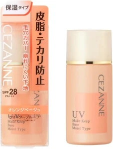 Cezanne UV Make Keep Base Moist Type Orange Beige SPF28/PA+++ 30ml Made In Japan - Picture 1 of 6