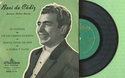 BENI DE CADIZ / La Capitana / ALHAMBRA EMGE 70.363 Press Spain 1957 EP G+ Foto 1 de 4