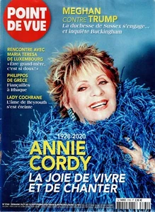 Point De Vue N°3760 9 Au 15 Sept 2020 Annie Cordy La Joie De Vivre Et De De - Picture 1 of 1
