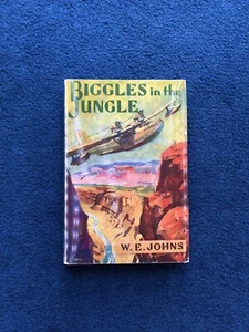 Biggles In The Jungle Captain W.E. Johns Early 1944 Oxford Edition DJ As-First - Picture 1 of 15